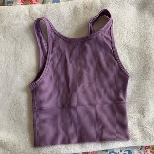 lululemon athletica Lavender Ribbed Tank Top